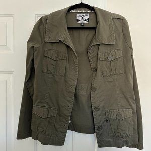 VOLCOM Khaki Green Military-Style Blazer